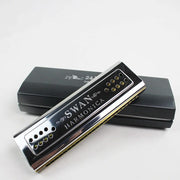 Both Sides Swan Harmonica Tremolo C And G Key 24 Holes Double Harmonica Harp Mouth Organ Woodwind Instruments
