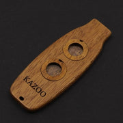 Double Membranes Kazoo With Lanyards Wooden Double Flute Hole Kazoo Portable Musical Instruments Easy to Carry