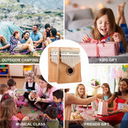 Kalimba Thumb Piano 17 21 Keys Mahogany Wood Portable Finger Piano Combinations Gifts for Kids