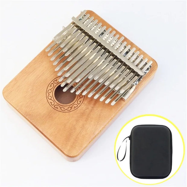 Solid Wood Kalimba 34 Keys Professional Kalimbas Box-Type Thumb Piano Adults Children Mahogany Keyboard Musical Instrument