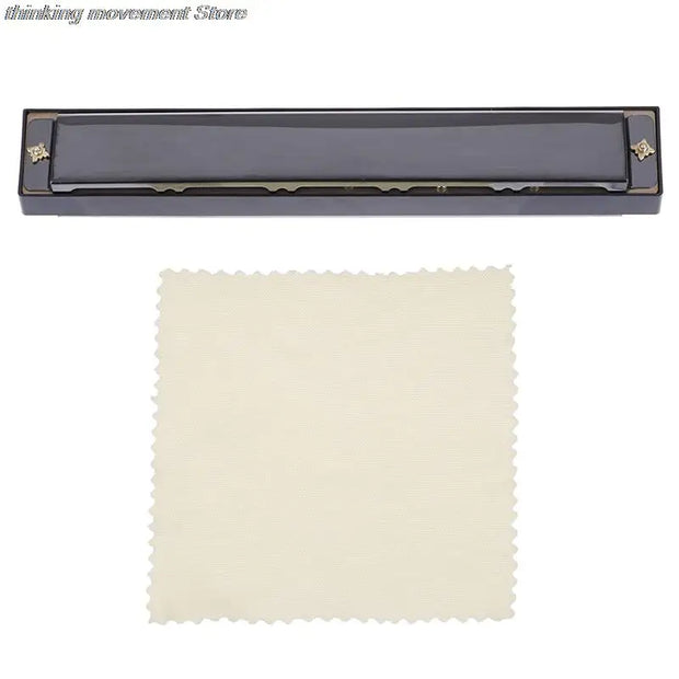 New Professional 24 Hole Harmonica C Key Metal Harmonica Instrument For Beginners 4 Color