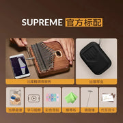 34 Keys Kalimba Thumb Piano Veneer Beech Wood Kalimba Portable Finger Piano Musical Instrument with Storage Box Music Lover Gift
