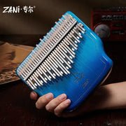 34 Keys Kalimba Thumb Piano Veneer Beech Wood Kalimba Portable Finger Piano Musical Instrument with Storage Box Music Lover Gift
