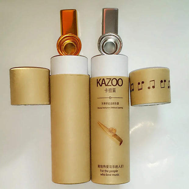 Vaguelly 2pcs Metal Kazoos for Adults Green Guitar Ukulele Violin Keyboard Music Instrument Toys