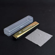 Upgraded Version 24 Holes Octave-tuned Harmonica,metal Harmonica Key of C With Case Mouth Metal Organ for Beginners Instruments