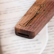 Wood Made Kazoo Flute Sapele Walnut Wood Guitar Ukulele Accompaniment Harmonica Diaphragm Gifts For Kids And Adults