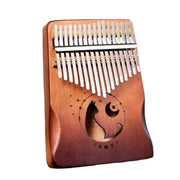 17 21Keys Kalimba Thumb Piano Solid Wood Veneer Keyboard Musical Instrument Kalimba Finger Piano Christmas Gift for Music Lovers
