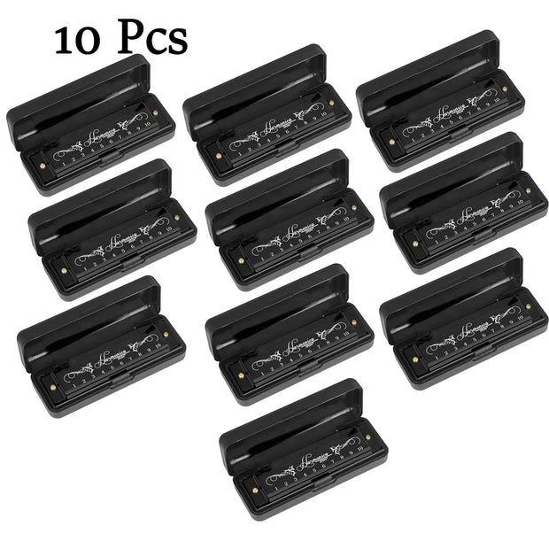 IRIN Harmonica 10 Holes 20 Notes Key of C Harmonica Colorful Metal Shell With Packing Box Educational Orff Beginner Harmonica