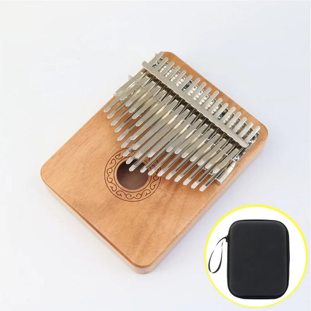 Solid Wood Kalimba 34 Keys Professional Kalimbas Box-Type Thumb Piano Adults Children Mahogany Keyboard Musical Instrument