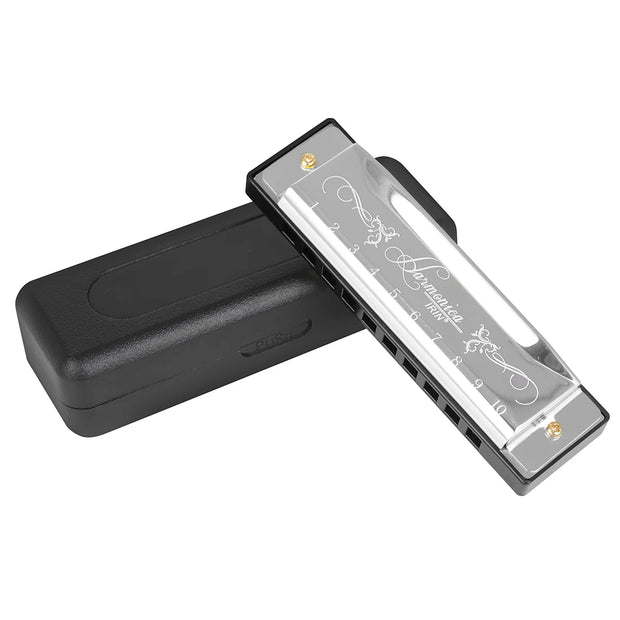 IRIN Harmonica New 10 Hole 20 Tone Harmonica Multicolor C Key Professional Gift with Box for Beginners and Childrens Puzzle Toys