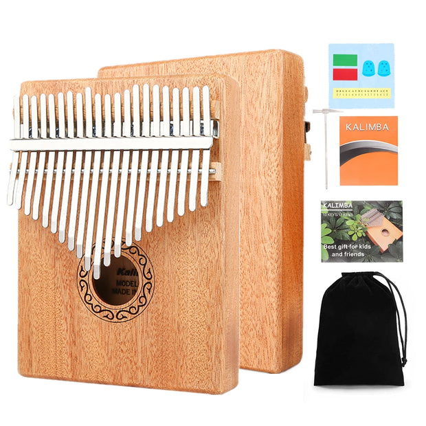 Kalimba Thumb Piano 17 21 Keys Mahogany Wood Portable Finger Piano Combinations Gifts for Kids
