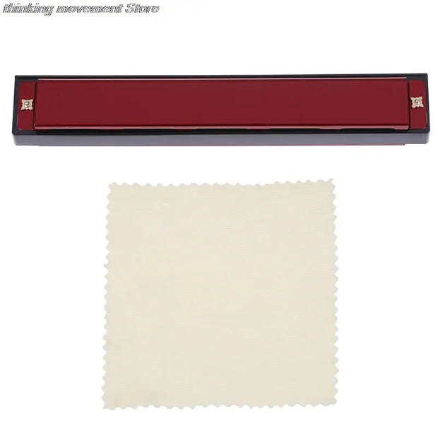 New Professional 24 Hole Harmonica C Key Metal Harmonica Instrument For Beginners 4 Color