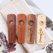 Wood Made Kazoo Flute Sapele Walnut Wood Guitar Ukulele Accompaniment Harmonica Diaphragm Gifts For Kids And Adults
