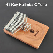 Seeds Professional Kalimba 41 Keys Thumb Piano Full Veneer Solid Okoume Wood Kalimba Finger Piano Children Keyboard Instrument