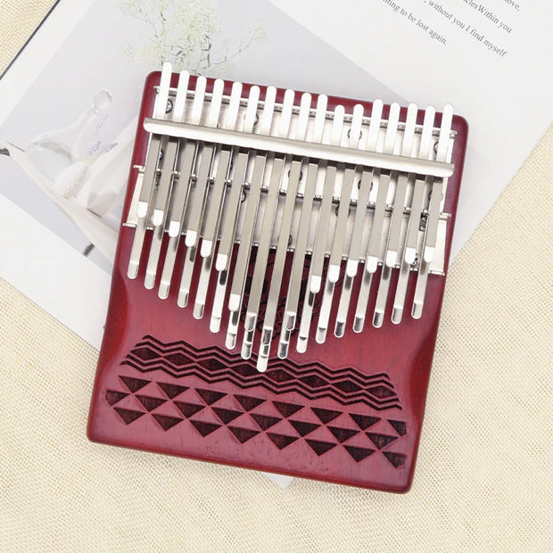 34 Key Kalimba Thumb Piano Vintage Style Chromatic Keys with Storage Case Premium Perfect for Beginners and Professionals