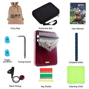 LINGTING Chromatic Kalimba 34 42 Key C Note Portable Thumb Piano Musical Keyboard Professional Kalimba Musical Instruments Gifts