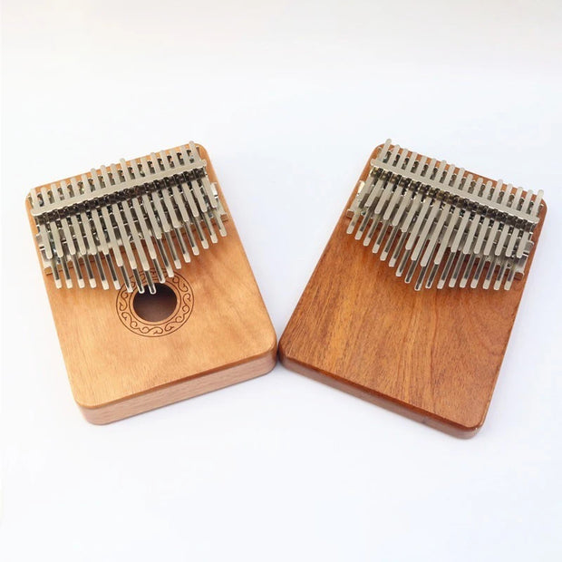 Solid Wood Kalimba 34 Keys Professional Kalimbas Box-Type Thumb Piano Adults Children Mahogany Keyboard Musical Instrument