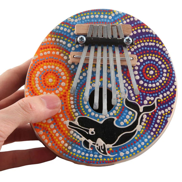 7 Key Tuneable Coconut Shell Mbira Portable Kalimba Adjustable Finger Thumb Piano Musical Instrument Durable