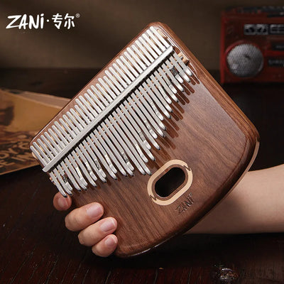 34 Keys Kalimba Thumb Piano Veneer Beech Wood Kalimba Portable Finger Piano Musical Instrument with Storage Box Music Lover Gift