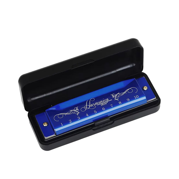 IRIN Harmonica New 10 Hole 20 Tone Harmonica Multicolor C Key Professional Gift with Box for Beginners and Childrens Puzzle Toys