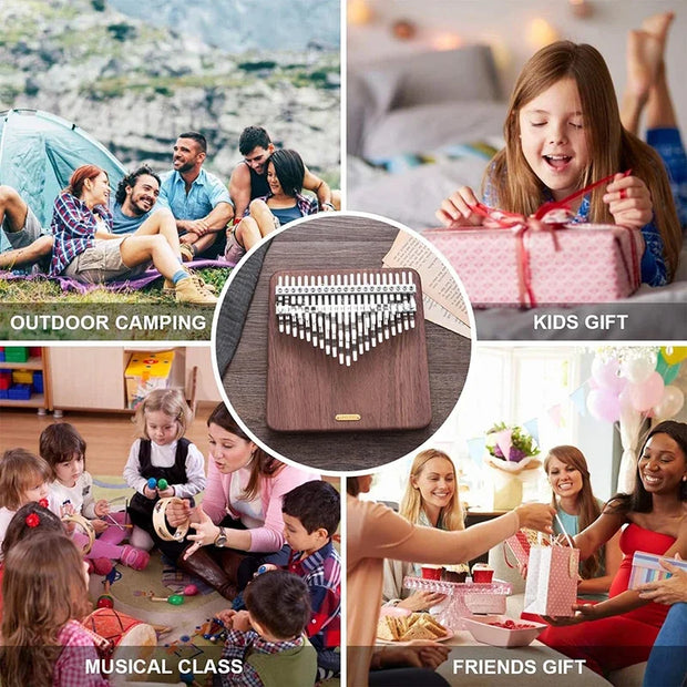 LINGTING Chromatic Kalimba 34 42 Key C Note Portable Thumb Piano Musical Keyboard Professional Kalimba Musical Instruments Gifts