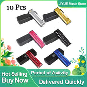 IRIN Harmonica 10 Holes 20 Notes Key of C Harmonica Colorful Metal Shell With Packing Box Educational Orff Beginner Harmonica