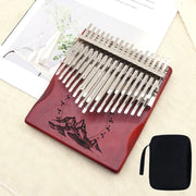 34 Key Kalimba Thumb Piano Vintage Style Chromatic Keys with Storage Case Premium Perfect for Beginners and Professionals