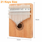 Kalimba Thumb Piano 17 21 Keys Mahogany Wood Portable Finger Piano Combinations Gifts for Kids